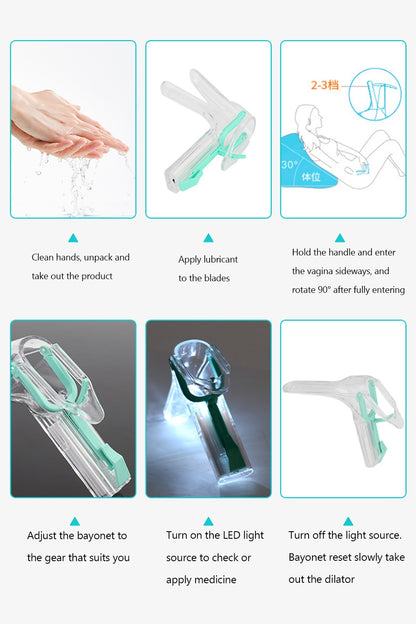 ??LED Female Privates Vaginal Speculum Illuminated Vaginal Expander With Light