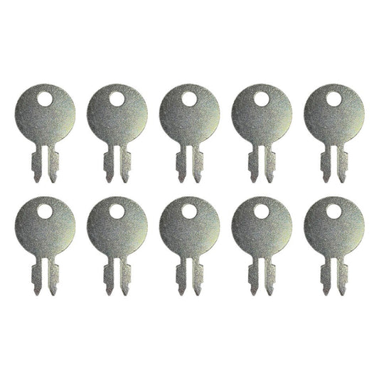 Solid Spare (10) Ignition Key For Massey Ferguson John Deere Tractor TO20 Super 90, 180292M1