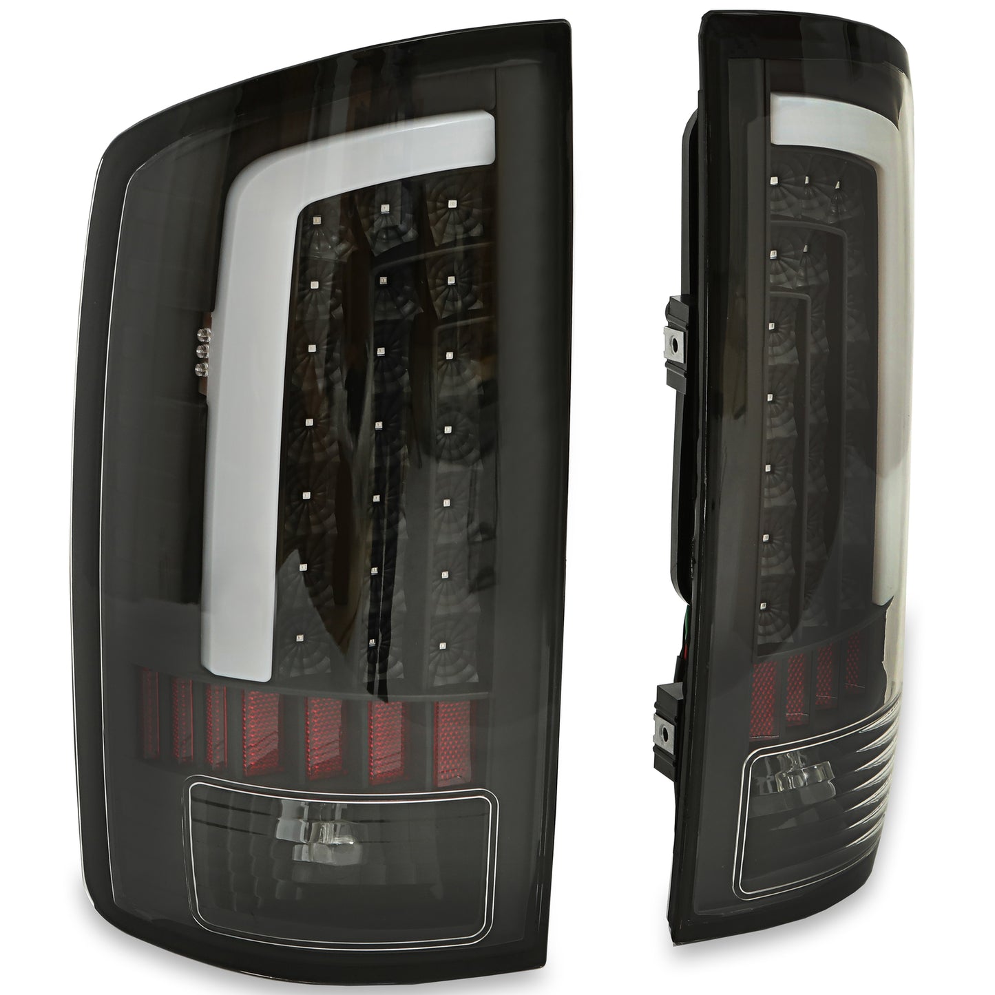 Solid Spare For 2002 2003-2006 Dodge Ram 1500 2500 3500 LED Tail Lights Brake Lamps Clear