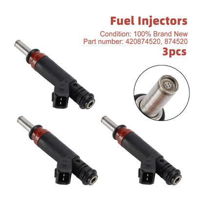 3PCS 420874520 Fuel Injectors 874520 For Sea-Doo GTX 4 TEC GTX 215 GTX RXP