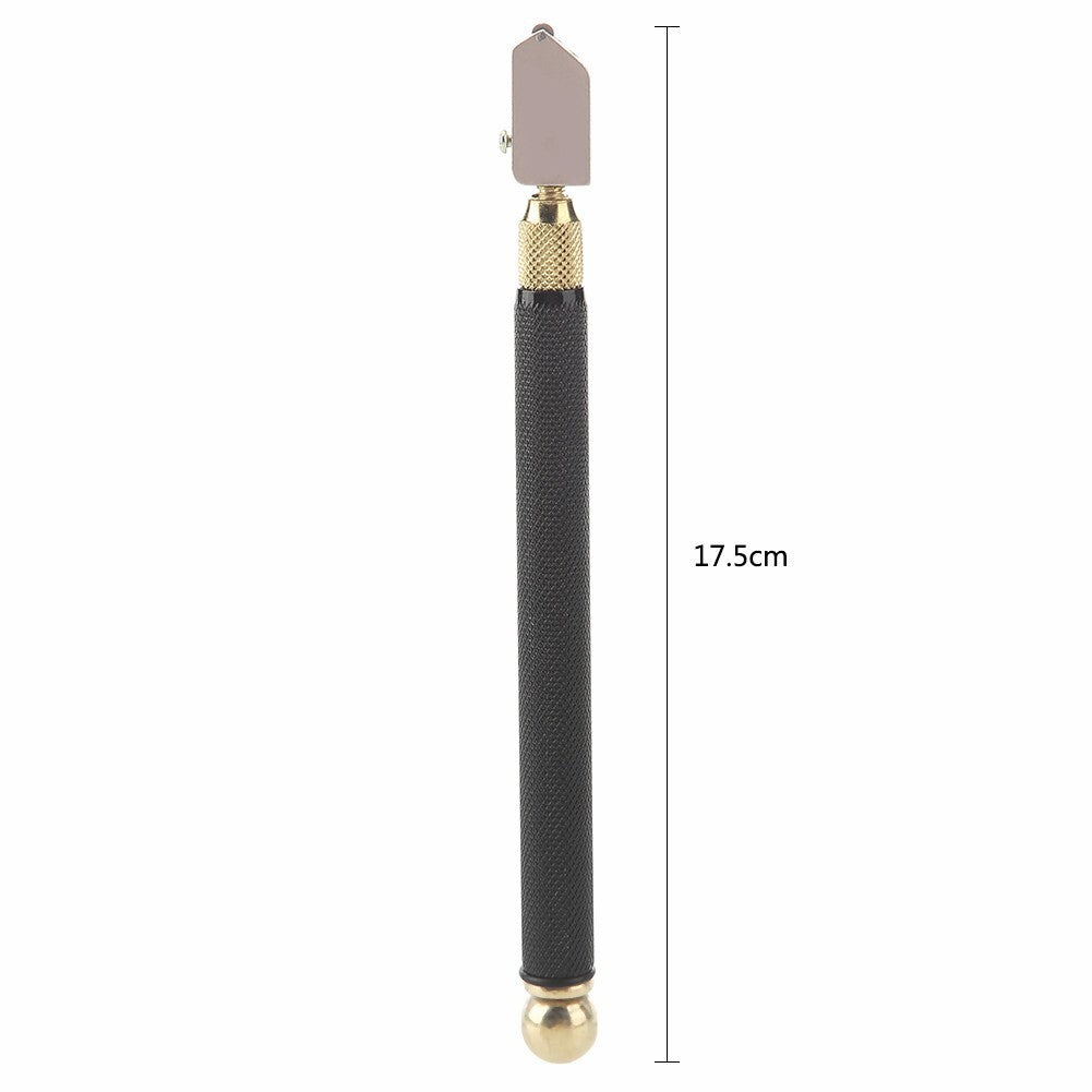 2X Diamond Glass Cutter Metal Handle Oil Feed Cutting Tool Steel Blade