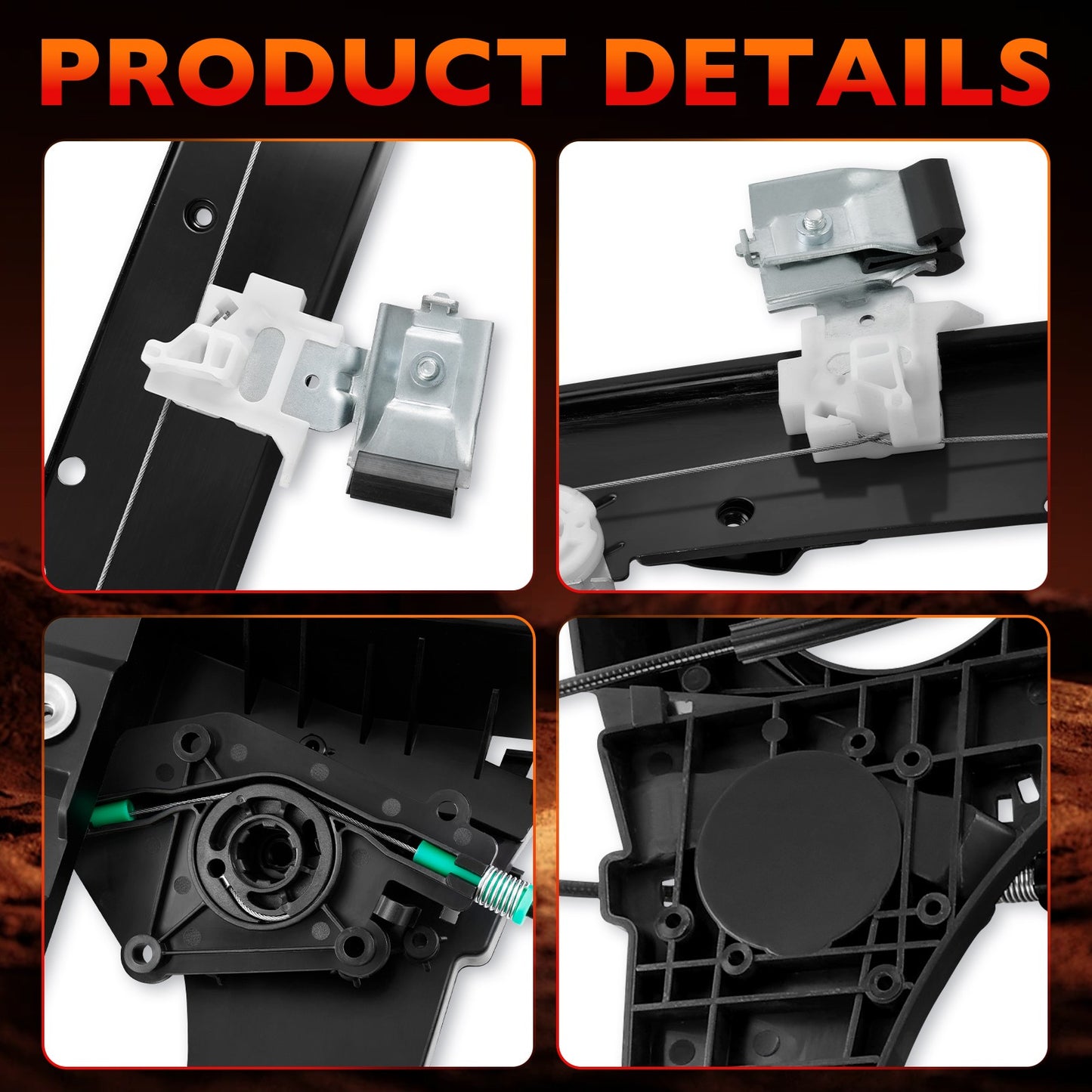 For 07-17 Lincoln Navigator Ford Expedition Window Regulator Front Driver Side