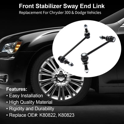 2x Front Sway Bar Links for 2005-2019 Chrysler 300 Dodge Challenger Charger RWD