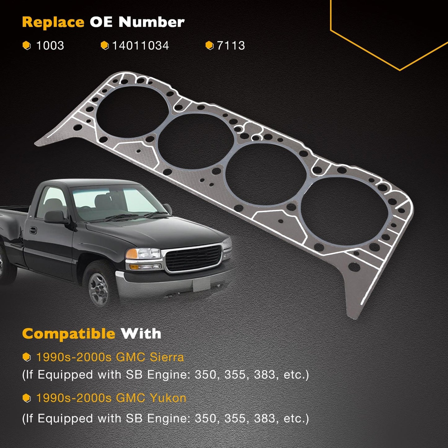 5.7 Cylinder Head Gasket 14011034 For Gen 1 Gen 2 SBC Engines 350 355 383 406