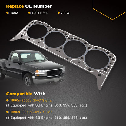 5.7 Cylinder Head Gasket 14011034 For Gen 1 Gen 2 SBC Engines 350 355 383 406