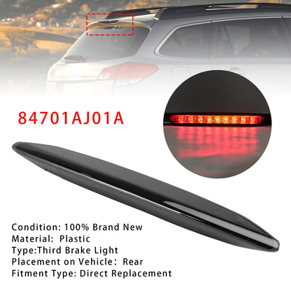 High Mount Third Brake Light Lamp 84701AJ01A For Subaru Outback 2010-2014 BLK
