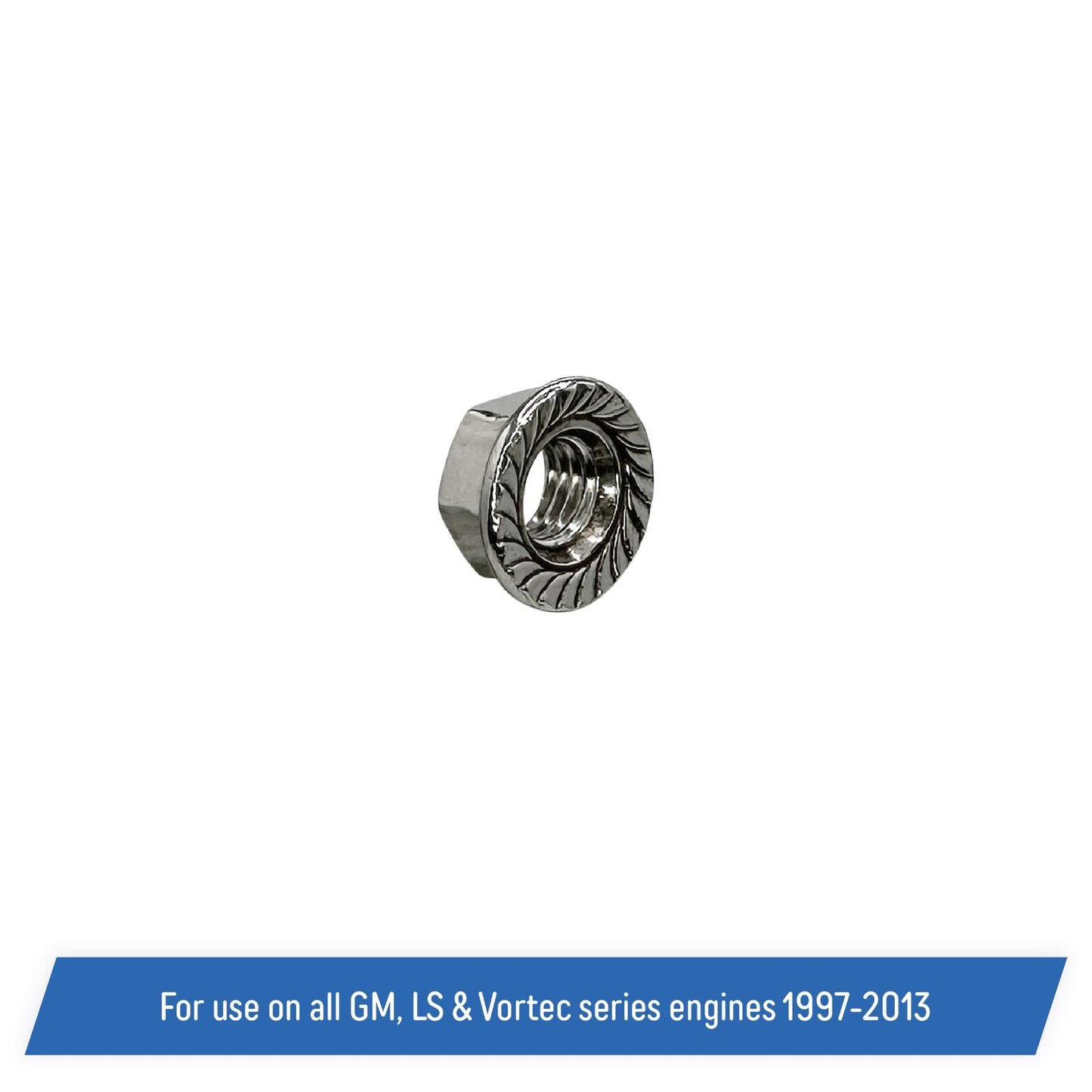 Windage Tray Nuts for All Chevy GM, LS Vortec Engines - M8x1.25 (10 pk)