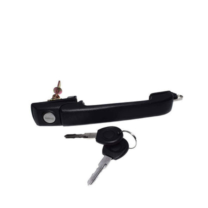 Front Outside Door Handles Set Black w/ Keys for 1993-1998 VW Jetta Golf