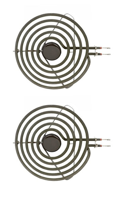 Solid Spare (2) 8 Inch Surface Burner Element for Maytag Stove Range Cooktop