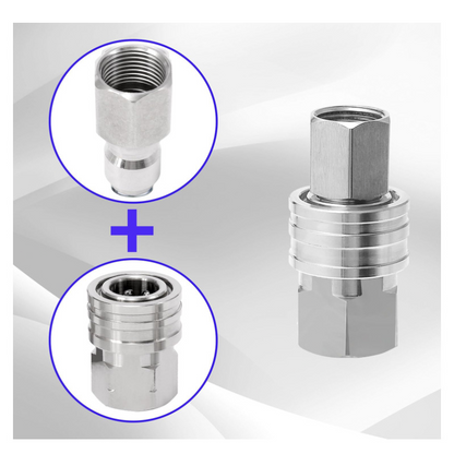 4Pcs NPT 1/4 Inch Pressure Washer Adapter Stainless Steel Quick Connect Fitting