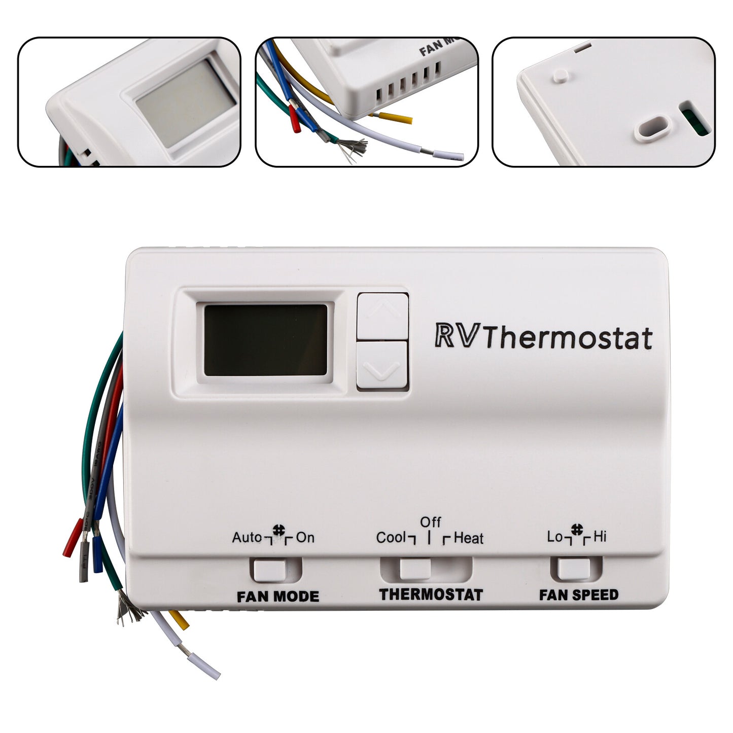 Heat/Cool Digital Thermostat Replacement Compatible with Coleman 83303362 White