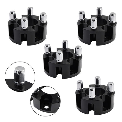 2" Wheel Spacers Kit Cable Golf Carts Lug Nuts Black For Yamaha Club Car Ezgo
