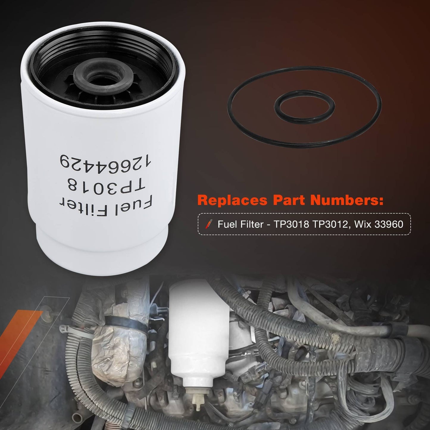 6.6L Duramax Diesel Fuel Filter Kit For 01-16 Chevy Silverado 3500  Express 2500