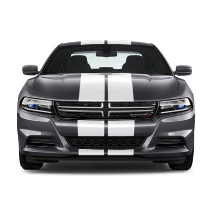 DUAL 10" VINYL RALLY STRIPES RACING STRIPE + BONUS INSTALL KIT For DODGE CHARGER