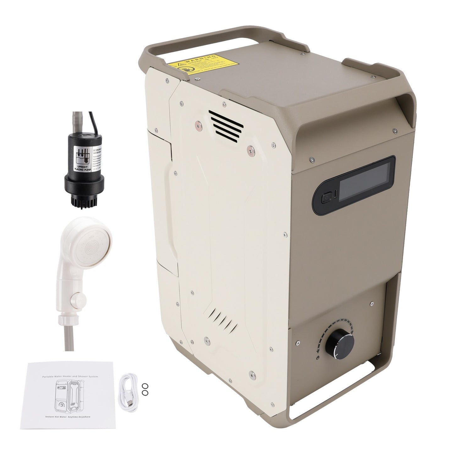 Portable Water Heater For RV Camping  7800mAh 3.3h Rechargeable Camping Cleaning