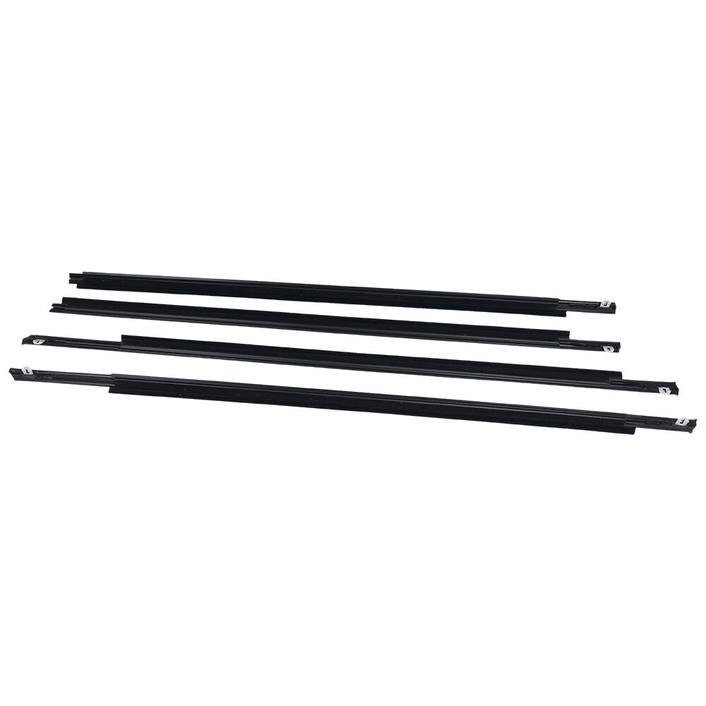 4Pcs New Front Rear Door Belt Moulding Weatherstrips For 2004-2009 Toyota Prius
