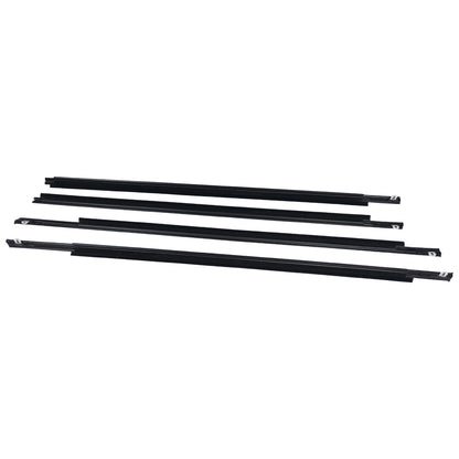 4Pcs New Front Rear Door Belt Moulding Weatherstrips For 2004-2009 Toyota Prius