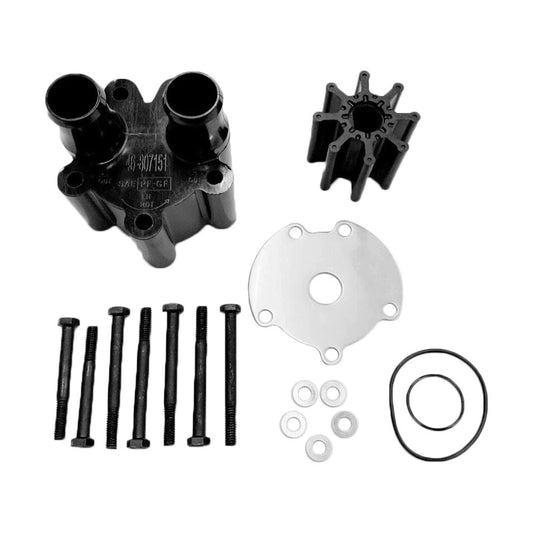 Solid Spare Sea Water Pump Impeller Kit w/ Housing For MerCruiser Bravo 46-807151A14 18-3150