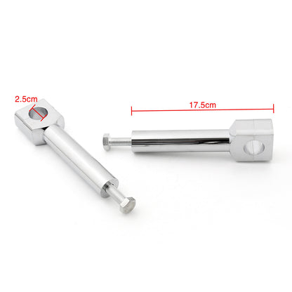 6" Motorcycle Handlebar Handle Riser Set Fit For 1" Bar Chrome