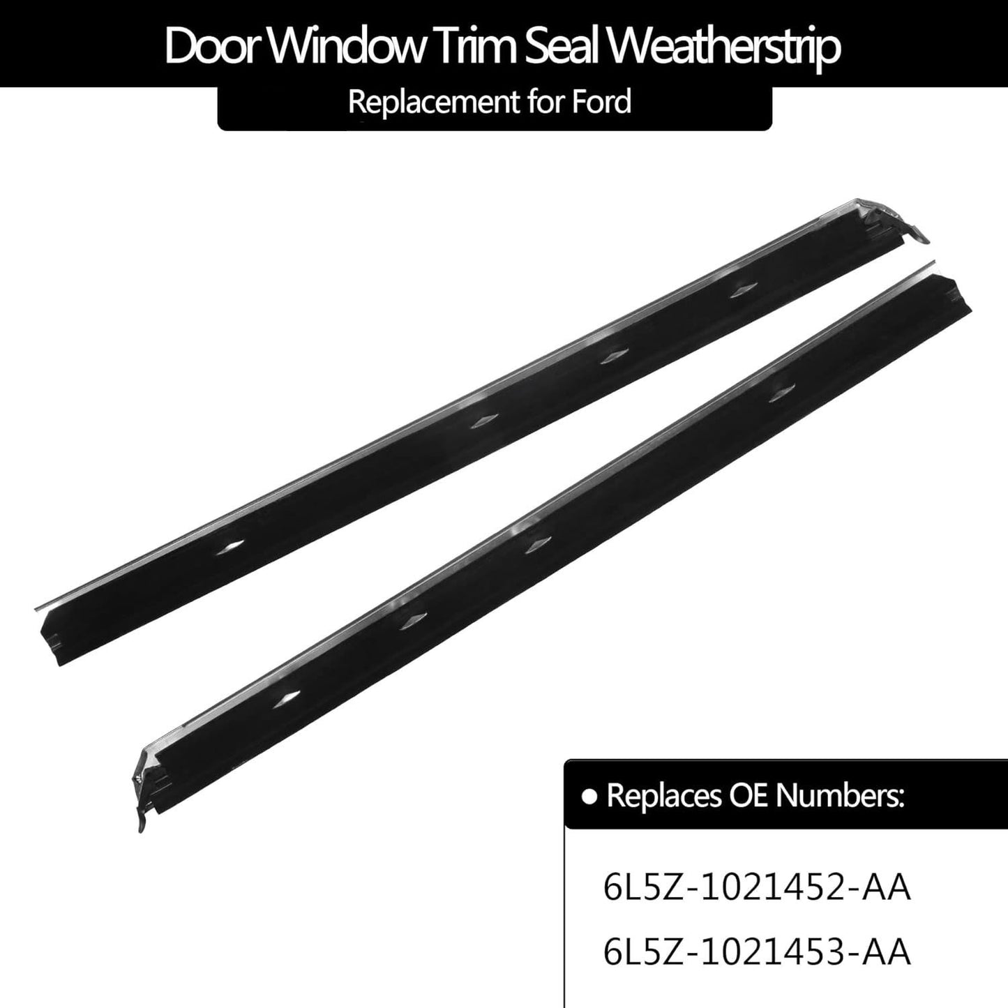 Weatherstrip Window Moulding Trim Seal Belt Front Outer For 1999-11 Ford Ranger