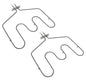 Solid Spare 2 Pack WB44X10016 for GE Range Oven Bake Heating Element AP2031067 PS249350
