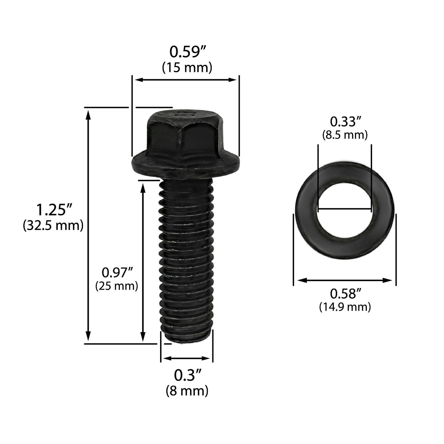 Pressure Plate Clutch Cover Bolt Kit Replacement for Honda 2.0, 2.3L - DOHC