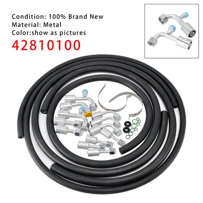 42810100 A/C Hose & Fitting Kit AN6/AN8/AN10 Hoses, Straight & 90° Fittings
