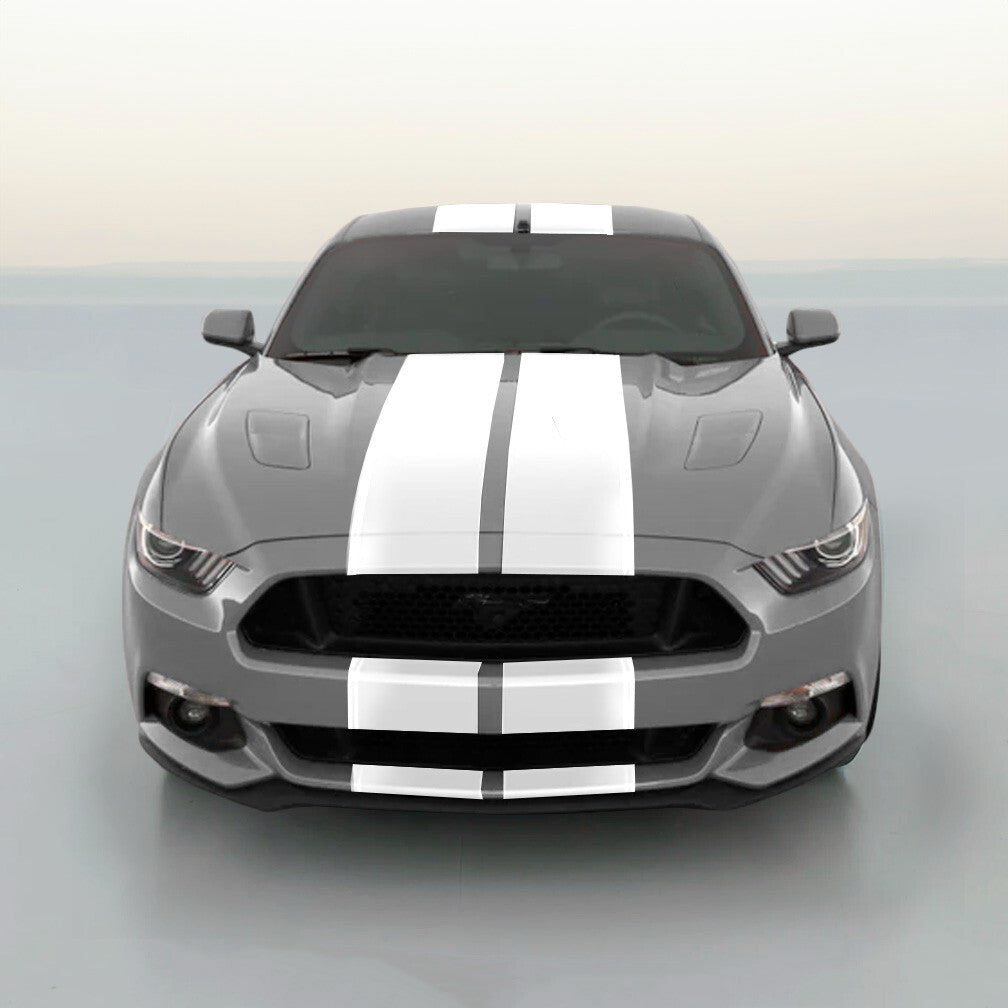 11" VINYL RALLY STRIPES RACING STRIPE KIT HOOD TRUNK ROOF For FORD MUSTANG