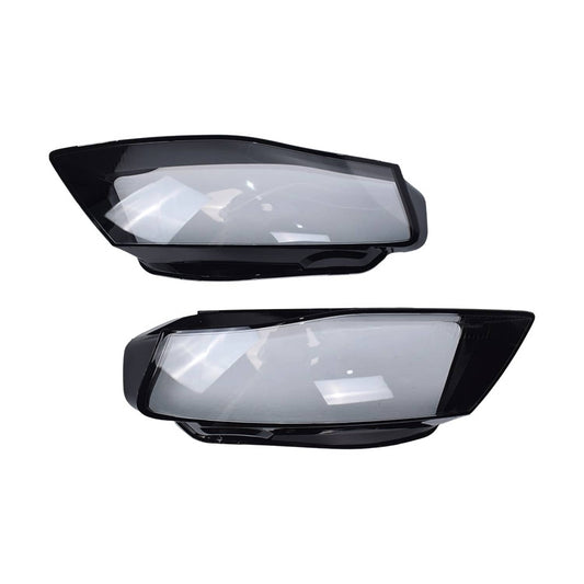 Solid Spare For 2009-2012 Audi A4 2PCS Left & Right Headlamp Cover Headlight Lens Cover