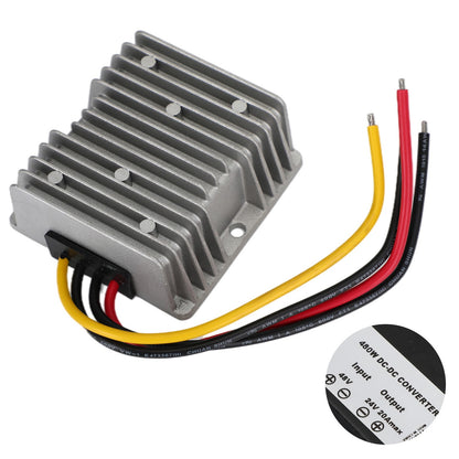 WaterProof 36V/48V to 24V 20A 480W Step Down DC/DC Power Converter Regulator US