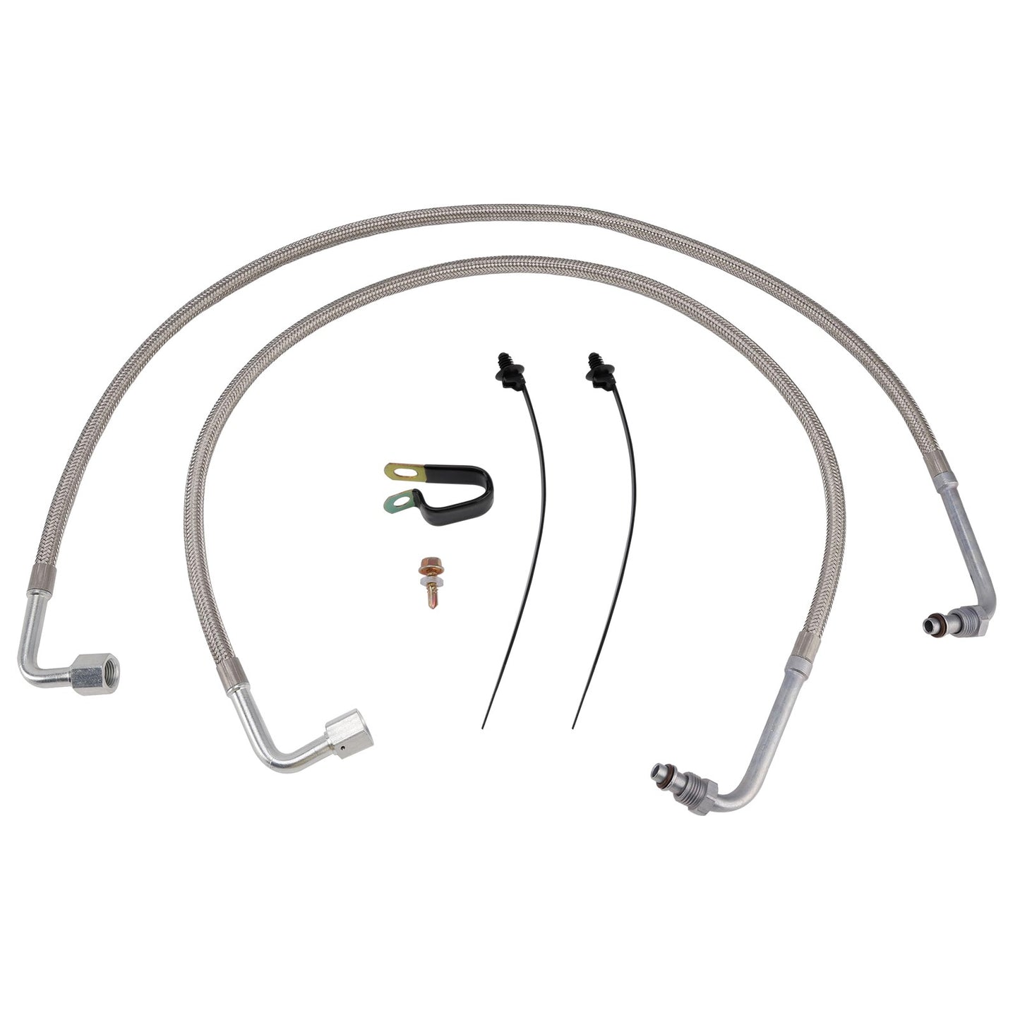 2X Oil Hose Oil Cooler Lines 2204030 5412355 For Polaris Trail Boss 330 03-08