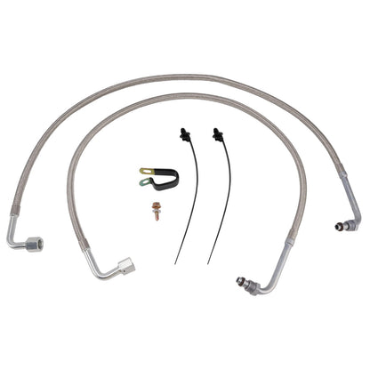 2X Oil Hose Oil Cooler Lines 2204030 5412355 For Polaris Trail Boss 330 03-08