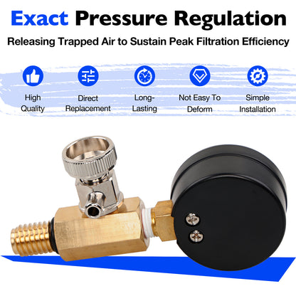Filter Pressure Gauge Air Relief Valve Assy For Jandy Pool CV CL DEV R0357200