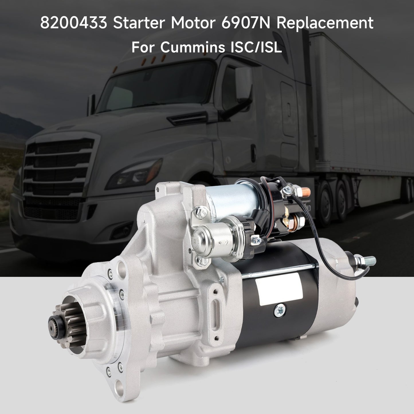 8200433 Starter Motor Replacement For Cummins ISC/ISL And MaxxForce Engines