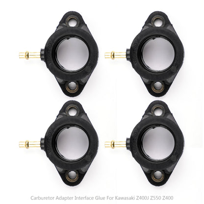 4x Carb Intake Manifold Boots For Kawasaki Z400J KZ500B KZ550 Ltd 16065-1014