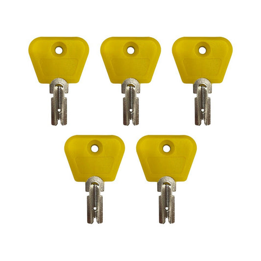 Solid Spare (5) Ignition Key For Clark Yale Hyster Forklift - 2368655, 2782017, 7004147
