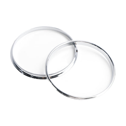 Silver Dash Trim Rings Speedometer Gauge Cluster Panel For BMW E38 E39 E53 X5