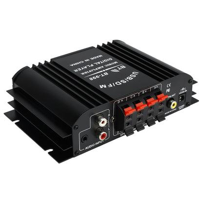3 in 1 720W 4CH Sm Amplifier 12V 220V Hifi Audio Bluetooth USB SD FM Radio