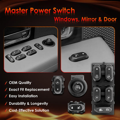 Master Power Window Mirror Door lock Switch For 04-08 Ford F-150 Lincoln Mark LT