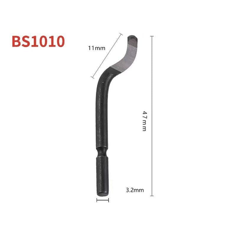 Deburring Tool Set Metal Handle Deburrer + 10PCS BS1010 HSS Burr Removal Blades