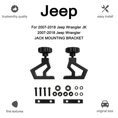 Hi-Lift Jack Mounting Bracket For 07-18 Jeep Wrangler JK Hood Hinge Bracket Kit
