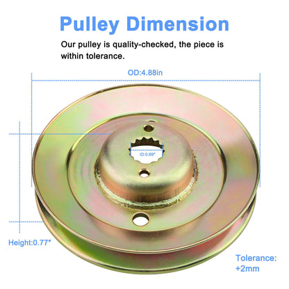 Deck Spindle Pulley for John Deere Z425 Z435 Z445 EZtrak Zero Turn Mower M163464