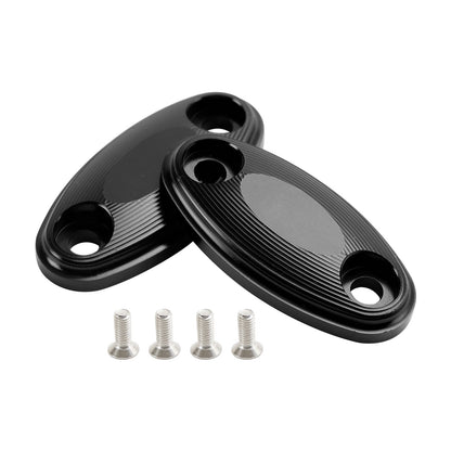 Black mirror delete blanking block off plates fits Honda CBR650R CBR650F 14-19