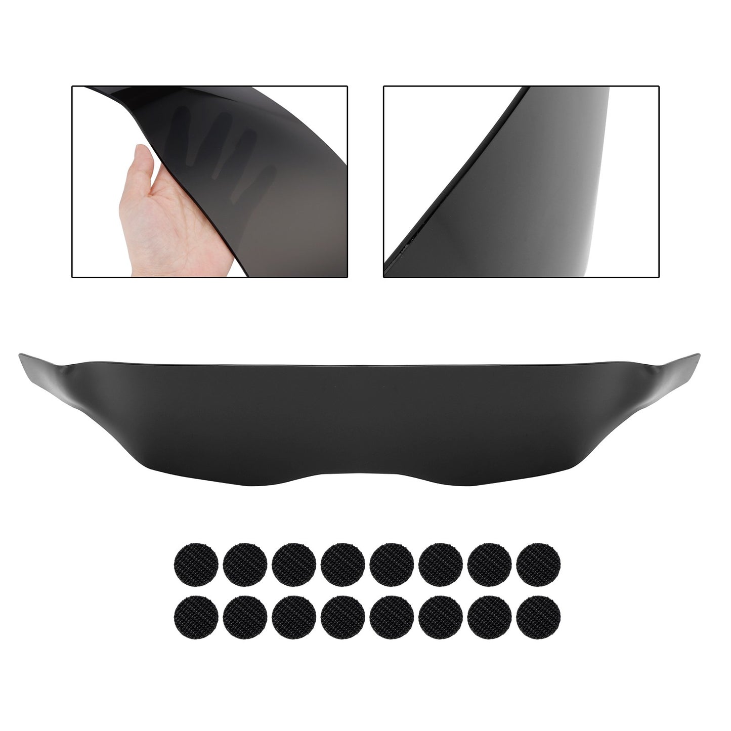 Front Lamp Lens Headlight Lens Protection Fit Black For Touring Cvo 117 121 24+