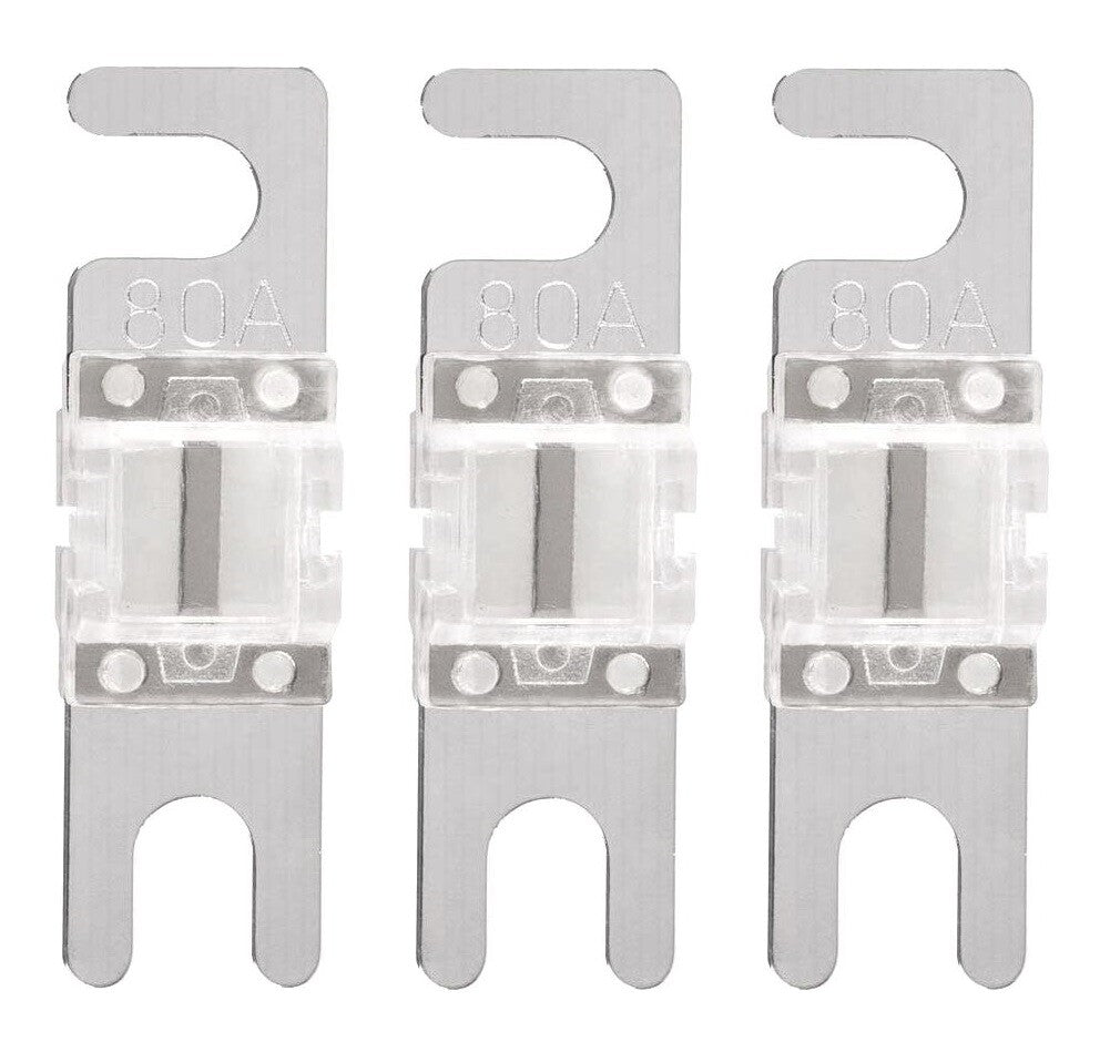 Mini ANL Fuse 80A 80 Amp 32V AFS Fuses For Auto Marine Stereo Audio Video 3 Pack