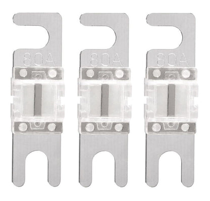 Mini ANL Fuse 80A 80 Amp 32V AFS Fuses For Auto Marine Stereo Audio Video 3 Pack