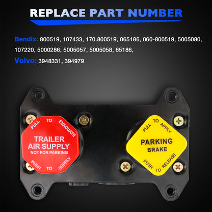 800519 MV-3 Dash Air Brake Control Valve Fit for Freightliner Kenworth Peterbilt