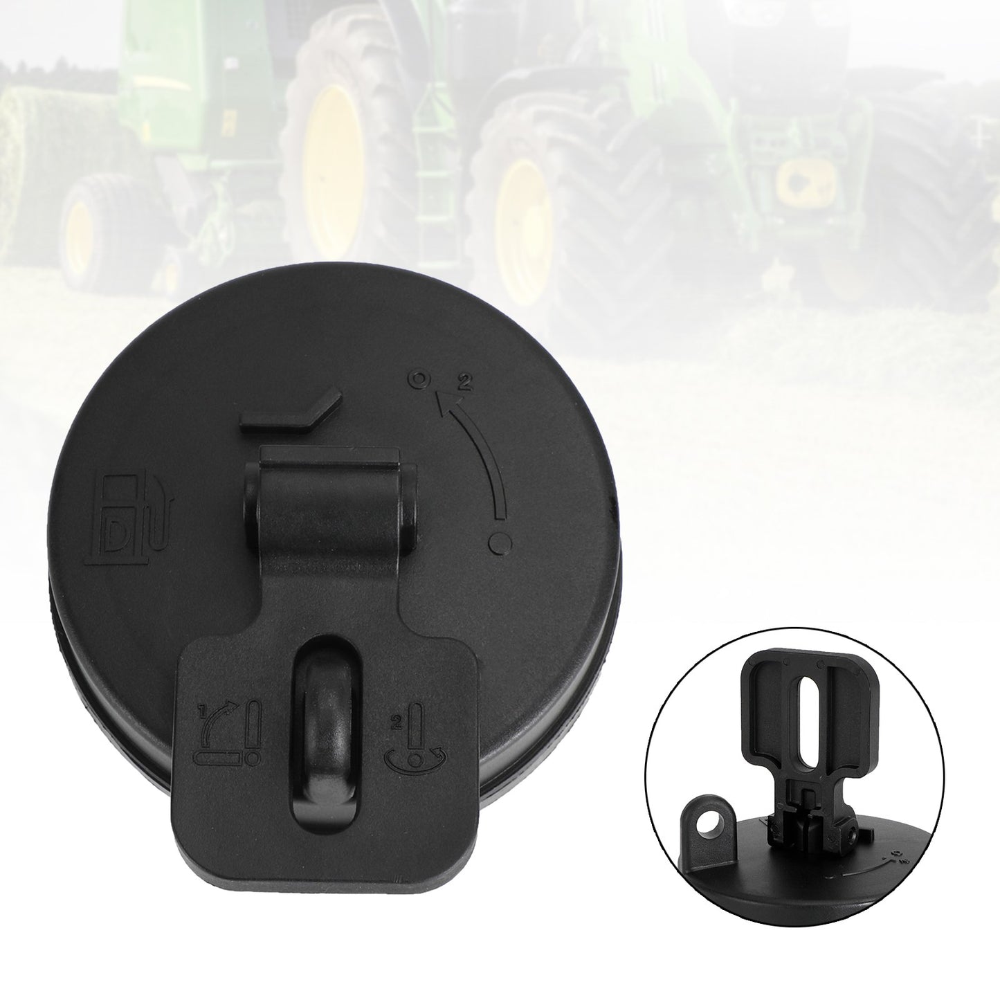 ??For John Deere Hitachi Volvo Excavator Locking Fuel Cap AT323462 Excavator