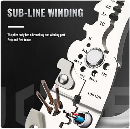 Multifunctional Adjustable Wire Stripper Cutter Crimper Terminal Tools Pliers US