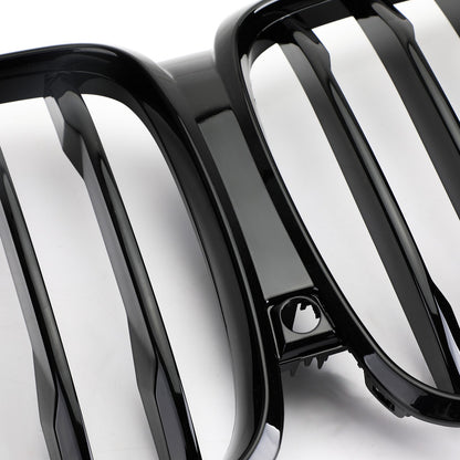 Gloss Black  Front Kidney Grill Grille Performance For BMW X5 G05 2018-2021
